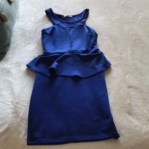 Blue mini dress